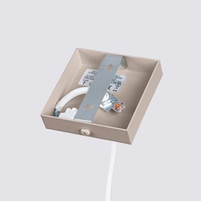 Lampa wisząca KARBON 1 taupe ryflowana SOLLUX  LIGHTING