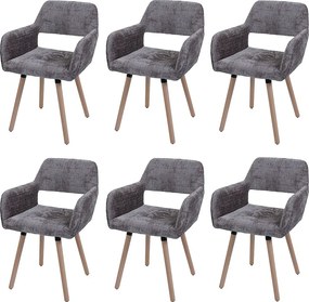 Krzesło do jadalni MCW-A50 II (zestaw 6 sztuk), brązowe