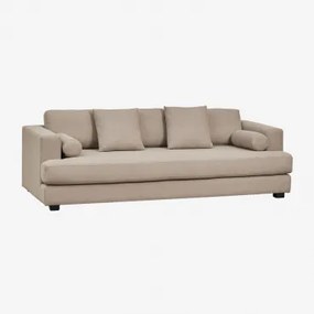 Sofa Z Siedziskiem W Tkaninie Neftis Buckle Bukla Brąz Mokka - Sklum