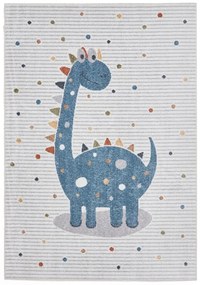 Niebiesko-jasnoszary dywan dziecięcy 120x170 cm Vida Kids Dinosaur – Think Rugs