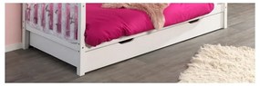 Biała szuflada pod łóżko dziecięce 90x200 cm Dallas – Vipack