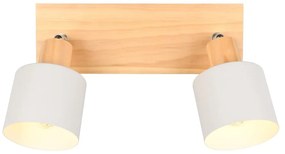 Biało-naturalna lampa punktowa ø 9 cm Shanti – Trio