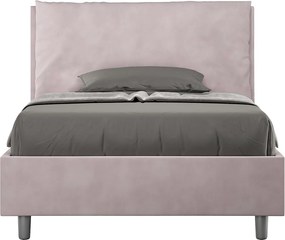 Łóżko bez stelaża tapicerowane 120x200 microfibra kolor lawendy Antea Large