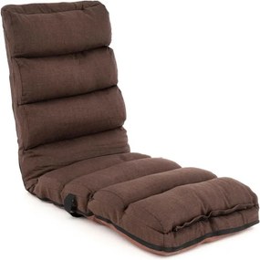 Leżak regulowany, brązowy