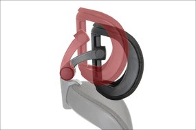 Fotel biurowy TREX czarny/aluminium STEMA