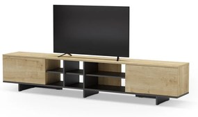 Szafka pod TV w dekorze dębu 230x44 cm Cequoia – Marckeric