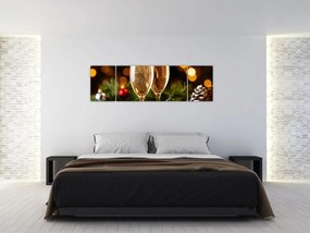 Obraz - Kieliszek szampana (170x50 cm)