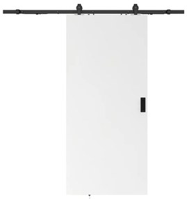 Drzwi przesuwne naścienne - wys. 205 x szer. 73 cm - MDF + białe PCV - VARIN II