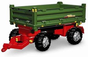 Rolly toys rollytrailer przyczepa rolly multi dwuosiowa zielona