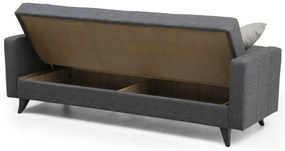 Sofa rozkładana Polya 3 ciemnoszara