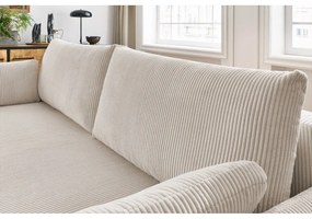 Beżowa sztruksowa rozkładana sofa 211 cm Marcel – Bobochic Paris