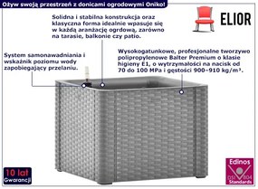 Szara donica ogrodowa, na taras B5-L34