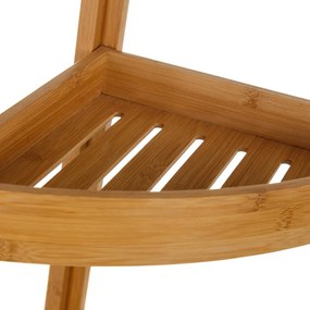 Bambusowy regał narożny trzypiętrowy Casa Selección Bamboo