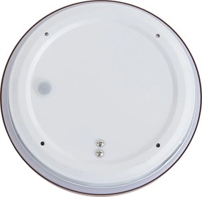 Nowoczesna lampa sufitowa Sienna z białym kloszem 25 cm IP44 - Walden