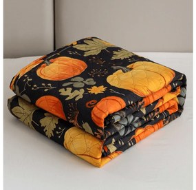 Narzuta na łóżko ORANGE PUMPKINS, kolorowy Rozmiar: 170 x 210 cm