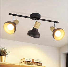 NETTLIFE 3-płomieniowy reflektor sufitowy E14 350° regulowany vintage lampa sufitowa do przedpokoju salonu