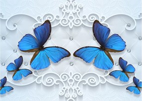 Obraz - Niebieskie motyle (70x50 cm)