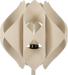 Beżowa lampa stołowa z metalowym kloszem (wysokość 57 cm) Space – Mauro Ferretti