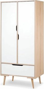 Szafa SOFIE biała/buk dwudrzwiowa