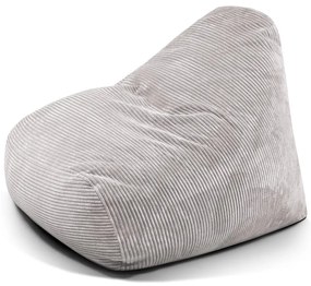 Jasnoszary sztruksowy worek do siedzenia Snug 100 – SLOWDOWN