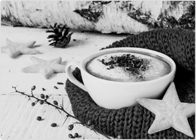 Obraz - Zimowe cappuccino (70x50 cm)