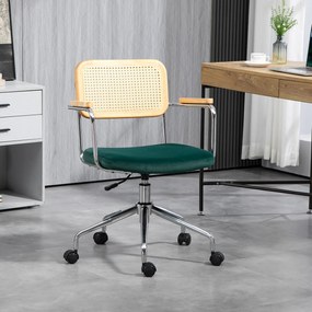 Vinsetto Krzesło Biurowe z Funkcją Masażu i Ogrzewania Ergonomiczne 66x67x110-118cm Kremowe | Aosom PL