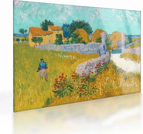 Obraz na szkle - Vincent van Gogh, Farmhouse in Provence, reprodukcje (70x50 cm)