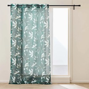 Zielona firanka z woalu 140x280 cm Elsa – douceur d'intérieur