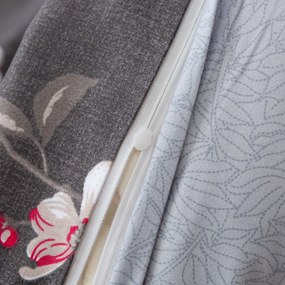 PrzytulneMieszkanie.pl PrzytulneMieszkanie.pl Pościel flanelowa BLOSSOM szara Rozmiar pościeli: 70 x 90 cm | 140 x 200 cm