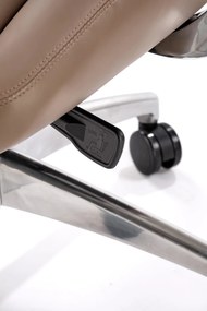 Ciemno-beżowy fotel gabinetowy Darwin Halmar