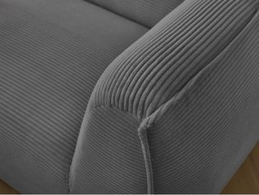 Ciemnoszara sztruksowa sofa 242 cm Giorgia – Bobochic Paris