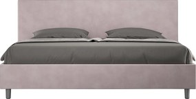 Łóżko bez stelaża tapicerowane 180x190 microfibra Kolor lawendy Adele