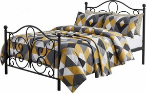 Czarne metalowe łóżko 120x200 cm Z9-T35