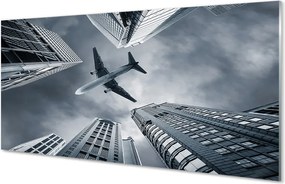 Panel nad Blat Kuchenny Samolot nad Miastem pod Chmurami