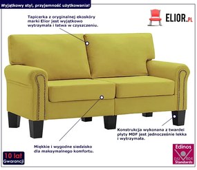 2-osobowa zielona sofa - Alaia 2X