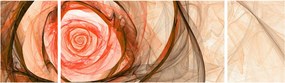 Obraz - Abstrakcyjny róż z białym tłem (170x50 cm)
