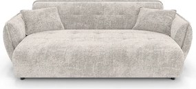 Beżowa sofa z tkaniny szenilowej 250 cm Nelia Big – Ropez