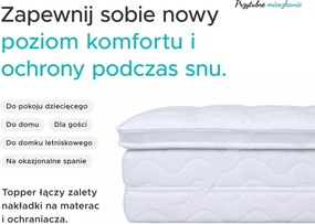 DWUWARSTWOWY Ochraniacz na materac - TOPPER 160 x 200 cm