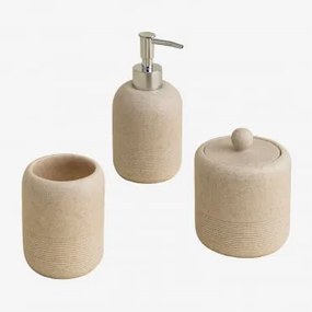 Zestaw Łazienkowy Beltine Beige Vintage - Sklum