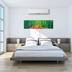 Obraz - Japoński las bambusowy (170x50 cm)
