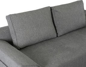 Wersalka Rozkładana z Funkcją Spania RENO Dwuosobowa Szara Nowoczesna do Salonu