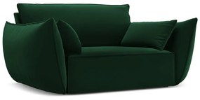 Ciemnozielony aksamitny fotel Vanda – Mazzini Sofas