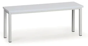 Ławka do szatni, siedzisko - laminat, długość 1000 mm, szara