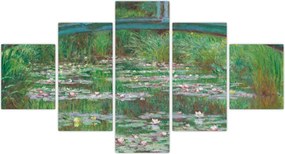 Obraz - Claude Monet, The Japanese Footbridge, reprodukcje (125x70 cm)
