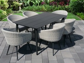 Doppler TEE - aluminiowy stół ogrodowy 160 cm - (N376) OSTATNIA SZTUKA