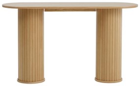 Konsola w naturalnym kolorze 40x130 cm Nola – Unique Furniture