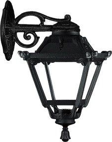 Kinkiet INDURA MINI 4 w stylu klasycznym - wys. 48 cm - E27 42W - ?ywica - IP55 - czarny