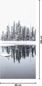 Fototapeta na drzwi - Było biało (95x205cm)