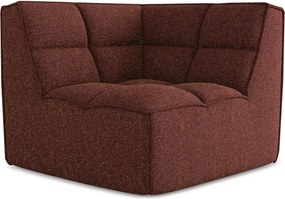 Bordowy moduł sofy Kalai – Makamii