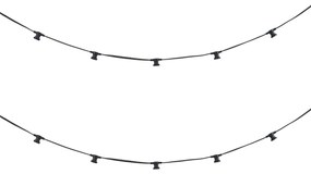 Zewnetrzna Łączone czarne oświetlenie girlandowe z wtyczką 6m 10-punktowe IP54 - Lubber Nowoczesny Oswietlenie zewnetrzne